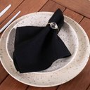 Ver imagem 4 de Kit 4 Anéis para Guardanapos 4cm X 3cm Cristalino Argola Decoração Dourado