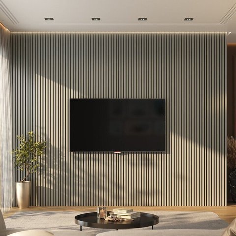 Painel Ripado de PVC 6 Barras de 2,70MX15CM (2,43m²) Bariri