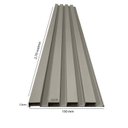 Ver imagem 4 de Painel Ripado de PVC 6 Barras de 2,70MX15CM (2,43m²) Bariri