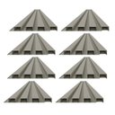 Ver imagem 2 de Painel Ripado de PVC 8 Barras de 2,70MX15CM (3,24m²) Bariri