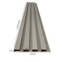 Ver imagem 3 de Painel Ripado de PVC 8 Barras de 2,70MX15CM (3,24m²) Bariri