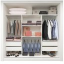 Ver imagem 2 de Guarda-Roupa Casal 3 Portas 1 Porta Espelhada Milão 100% MDF Yescasa Branco