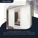 Ver imagem 7 de Guarda-Roupa Casal 3 Portas 1 Porta Espelhada Milão 100% MDF Yescasa Branco