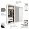 Guarda-roupa Casal 3 Portas 1 Porta Espelhada Milão Yescasa 100% MDF - 6