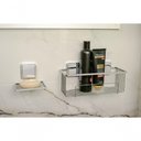 Ver imagem 3 de Suporte para Shampoo Fixação por Adesivo Norbond Prateleira Banheiro Future 180