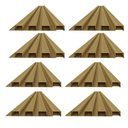 Ver imagem 5 de Painel Ripado de PVC 8 Barras de 2,70mX0,15cm Venda em (3,24m²)