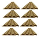 Ver imagem 2 de Painel Ripado de PVC 8 Barras de 2,70MX15CM (3,24m²) Bariri