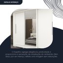 Ver imagem 7 de Guarda-Roupa Casal 3 Portas 1 Porta Espelhada com Pés Milão 100% MDF Yescasa Branco