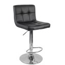 Ver imagem 3 de Kit 4 Banquetas Alta Cozinha Bar Balcão Bancada Americana Giratória Gomos Pu - Preta