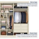 Ver mais imagens de Guarda Roupa Casal 6 Portas Ripadas 6 Gavetas 100% MDF Potente Branco/Off White
