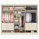Ver imagem 4 de Guarda Roupa Casal 6 Portas Ripadas 6 Gavetas 100% MDF Potente Branco/Off White