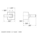 Ver imagem 2 de Kit 3 Acabamentos para Registro Docol Square (deca e Similares) 1.1/2" Chrome