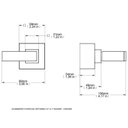 Ver imagem 2 de Kit 3 Acabamentos para Registro Docol Square (deca e Similares) 1/2" a 1" Chrome