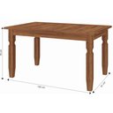 Ver imagem 6 de Mesa 120 Cm com 4 Cadeiras Sala de Jantar 100% Madeira Maciça
