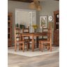 Mesa 120 Cm com 4 Cadeiras Sala de Jantar  100% Madeira Maciça  - 1