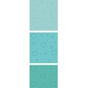 Ver imagem 2 de Papel de Parede Degradê Coração - Várias Cores - Azul Piscina