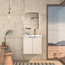 Ver imagem 1 de Gabinete para Banheiro em Madeira com Lavatório Aster 60