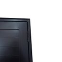 Ver imagem 5 de Porta Lambril de Alumínio Preto com Maçaneta e Friso 3 Fechaduras Tetra Linha Roma:Direita/ 210 x 90