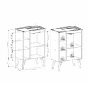 Ver imagem 4 de Gabinete para Banheiro em Madeira 1 Porta Hortênsia 60 com Pés Marrom/Jequitiba