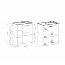 Ver imagem 3 de Gabinete para Banheiro em Madeira 1 Porta Hortênsia 60 sem Pés Marrom/Jequitiba