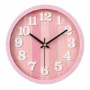 Ver imagem 1 de Relógio de Parede Analógico Moderno Números Grandes Silencioso Rosa 30cm Redondo Yeet