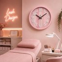Ver imagem 7 de Relógio de Parede Analógico Moderno Números Grandes Silencioso Rosa 30cm Redondo Yeet