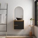 Ver imagem 1 de Gabinete para Banheiro em Madeira Kyoto 60 Preto/Jequitibá