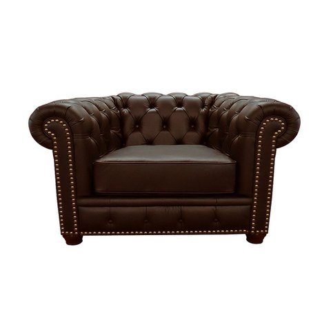 Poltrona Maísa 125cm Couro Capuccino - Sallar Home