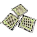 Ver imagem 3 de Kit 4 Peças Descanso de Panela Esteira Sisal Amarelo Neon