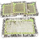 Ver imagem 2 de Kit 4 Peças Descanso de Panela Esteira Sisal Amarelo Neon