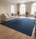 Ver imagem 2 de Tapete Sala Quarto Riviere Antiderrap 2,00x2,50 Moselle Azul
