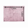 Tapete para Quarto ,sala ,escritório 1,00 X 1,50 Pelo Macio.:rosa - 3