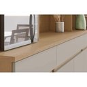 Ver imagem 3 de Kit de Cozinha Compacta Realeza C/ 4 Portas 5 Nichos e 2 Gavetas 160cm Carvalho/titânio - Nesher