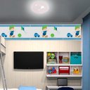 Ver imagem 2 de LUMINÁRIA PLAFON REDONDO MINI 25CM 25CM PIPAS BRANCO - 1304 MINI BR
