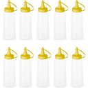 Ver imagem 1 de 10 Bisnagas para Molhos Plástica 250ml Frasco Ketchup Mostarda Massa Crepe Cozinha