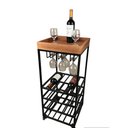 Ver imagem 2 de Carrinho Adega Ferro e Madeira P