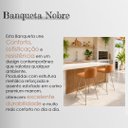 Ver imagem 2 de Kit 2 Banquetas Nobre Design Elegante Pés de Aço Bancada Cozinha