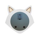 Ver imagem 5 de Espelho Decorativo Infantil 43x44cm Raposa Branco