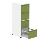 Ver imagem 2 de Armário de Arquivo Oficio 4 Gavetas Pandin 47 Cm (larg) Aço Branco C- Frente Gaveta Verde C- Chave
