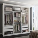 Ver imagem 2 de Guarda-roupa Casal Cardiff 3 Portas 4 Gavetas com Espelho Branco - Panorama Móveis