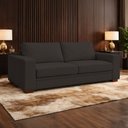 Ver imagem 2 de Sofá Decorativo Sala de Estar Champions 2 Lugares 150cm Couro Marrom - Mozzelar