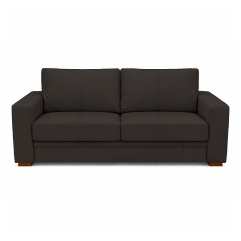 Sofá Decorativo Sala de Estar Champions 2 Lugares 150cm Couro Marrom - Mozzelar