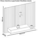 Ver imagem 3 de Painel para Tv 55 Pol Ripado 134 Cm Ripe Cedro Bali Dj Moveis