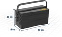 Ver imagem 3 de Caixa de Ferramenta Vonder Metalica C/7 Gavetas 50x19x24