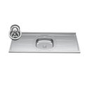 Ver imagem 7 de Balcão de Cozinha com Pia Inox 100cm 3 Gavetas Andréia Cinza - Ajl Móveis