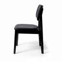 Ver imagem 5 de Cadeira de Jantar Manuela Madeira Maciça Estofada Di Franco Mad Preto Courino Preto