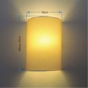 Ver imagem 6 de Arandela Meia Cana Retro Md-2003 Cúpula em Tecido 25-18x10cm Algodão Crú - Bivolt