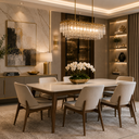 Ver imagem 2 de Mesa Sala Jantar Marrackesh 6 Lugares 135cm Design Moderno