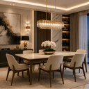 Ver imagem 1 de Mesa Sala Jantar Marrackesh 6 Lugares 135cm Design Moderno