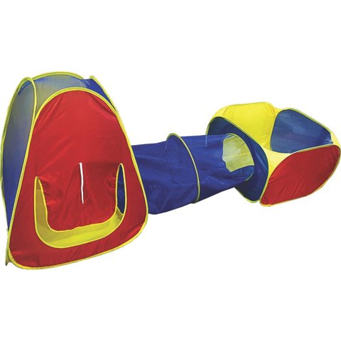 Toca Barraca Túnel 3 em 1 Infantil Colorida Unissex